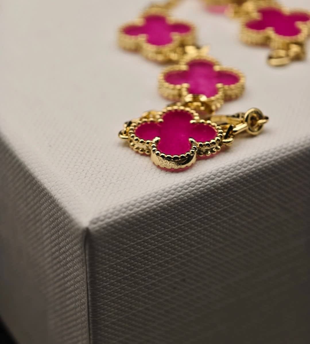 Van Cleef & Arpels Magic Alhambra Pink Enamel Bracelet